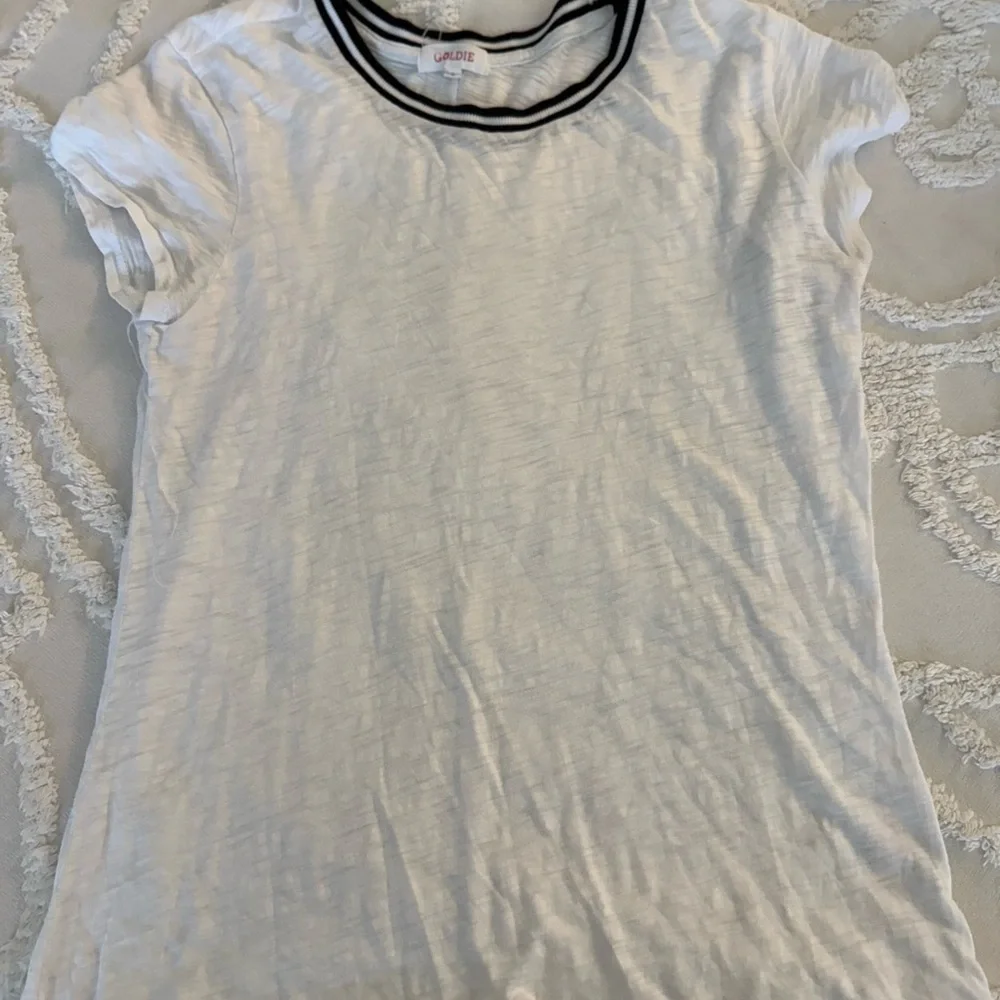 Goldie Classic White Tee with Black Trim - Picture 3 of 8